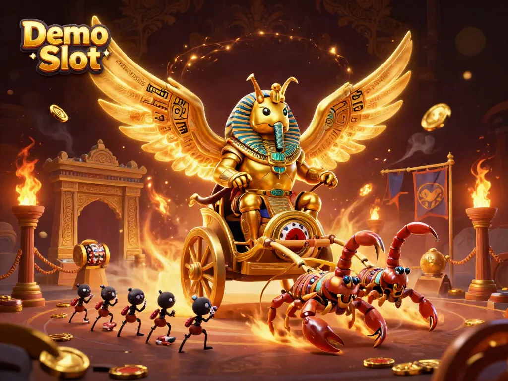 Spin the reels with the golden scarab beetle in a thrilling Demo Slot adventure!