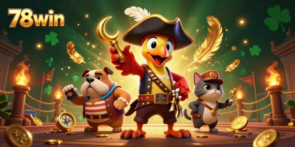 Engage with thrilling games at 78win, featuring vibrant characters and exciting casino elements.
