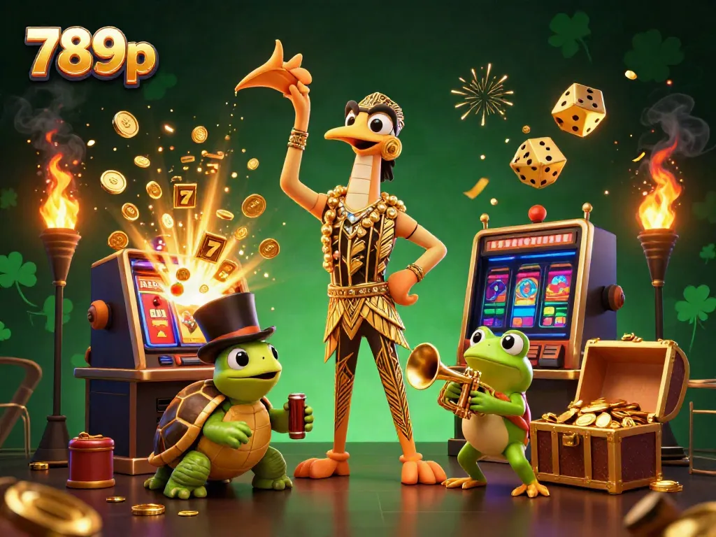 Experience the thrill of 789p gaming with vibrant characters and dynamic casino elements
