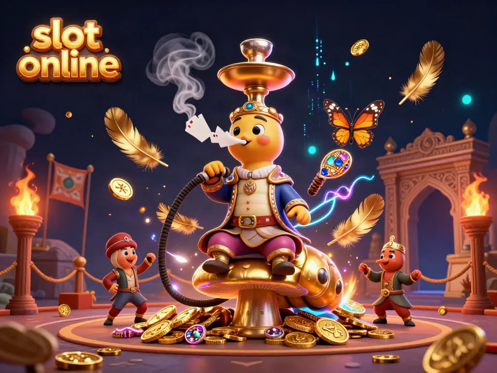 Experience the excitement of slot online with this vibrant illustration of a magical casino world.